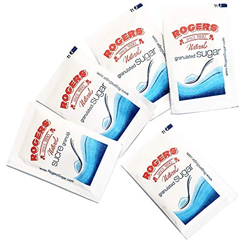 Rogers/Lantic Granulated White Sugar Small Sachet/Packets, 200 Count per Pack