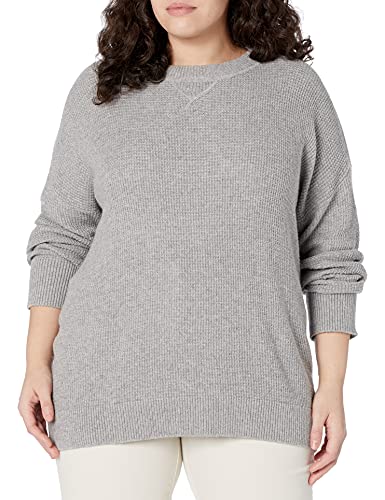 Amazon Brand - Goodthreads Women's Wool Blend Thermal Stitch Crewneck Sweater