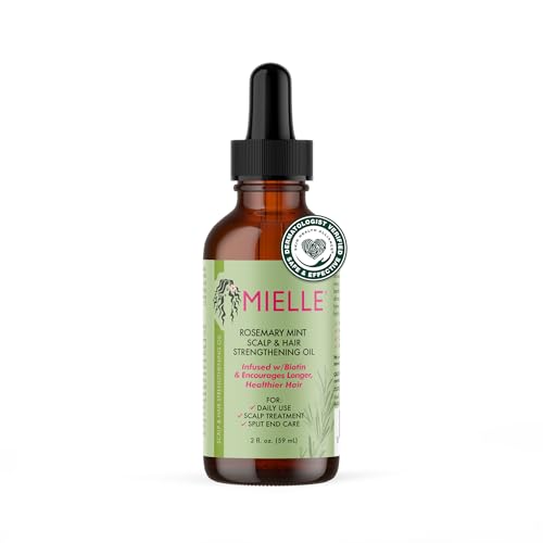 Mielle Organics Rosemary Mint Scalp & Hair Strengthening Oil for All Hair Types, 2 Ounce