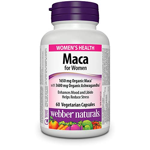 Webber Naturals Maca for Women, 60 Capsules, Vegetarian