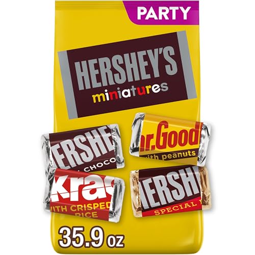 HERSHEY'S Miniatures Assorted Chocolate Candy Party Pack, 35.9 oz