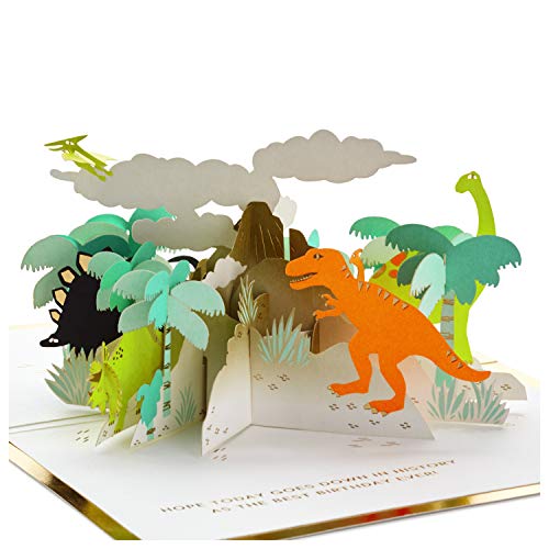 Hallmark Signature Paper Wonder Pop Up Birthday Card (Dinosaurs)