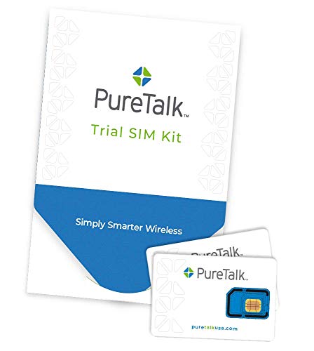 PureTalk Trial SIM Kit | Universal SIM for Unlocked GSM Phones - Comes with 100 Min/100 Text/100MB Data to Verify Compatibility with Our Service