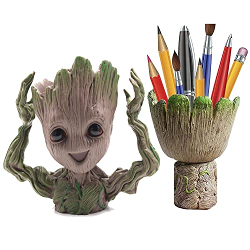 DOPHYRANIX Succulents Pot, Cute Succulent Planters Live, Flower Pot Pencil Pen Holder Gift for Kids