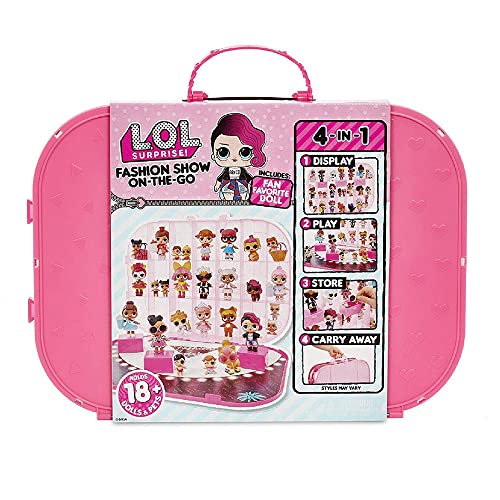 L.O.L. Surprise! Fashion Show On-The-Go Storage/Playset with Doll Included – Light Pink
