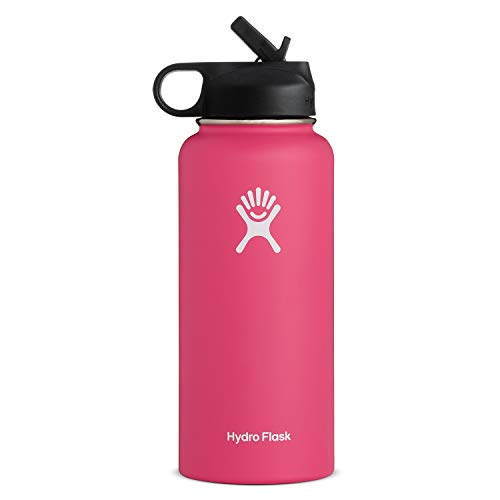 Hydro Flask 32 Oz Wide Mouth W/ Straw Lid Watermelon Unisex Sports Water Bottles Size OS