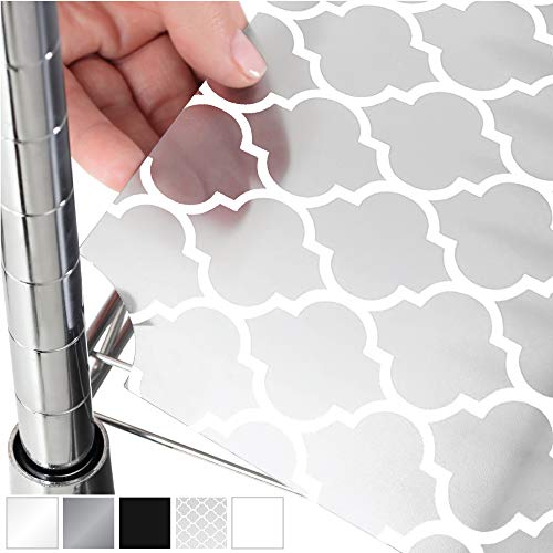 Gorilla Grip Heavy Duty Premium 24 x 14 Inch Wire Shelf Liners, Set of 3, Value Pack, Waterproof, Plastic Liner for Wired Metal Rack Shelving and Cabinets Shelves, Kitchen, Garage, Quatrefoil