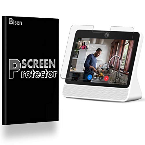 [4-Pack BISEN] Fit for Facebook Portal Screen Protector, HD Clear, Anti-Scratch, Anti-Bubble, Lifetime Protection