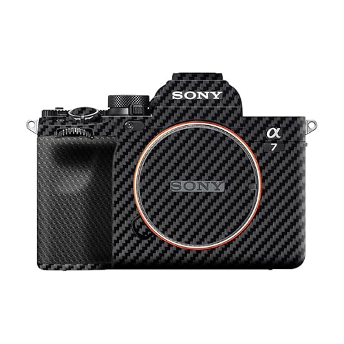Anti-Scratch Anti-Wear Camera Body Skin Cover Protector Film for Sony A7III A7RIII (Fits A7 Mark III & A7R Mark III Only) Protective Decoration - Carbon Fiber Black