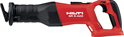 Hilti SR 6-A22 Reciprocating Saw, Cordless 22V Reciprocating Saw for Heavy-Duty Demolition, Tool only (2162151)