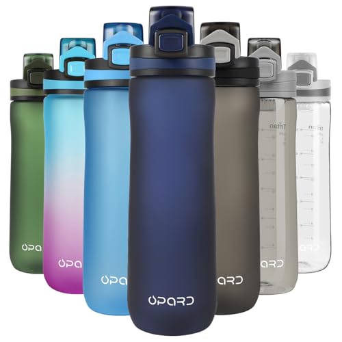Opard Sports Water Bottle 20oz/600ml, Leak Proof, Flip Top, BPA Free Tritan Plastic,Bouteille d'eau, Travel, Sports,Gym for Men, Women, Kids