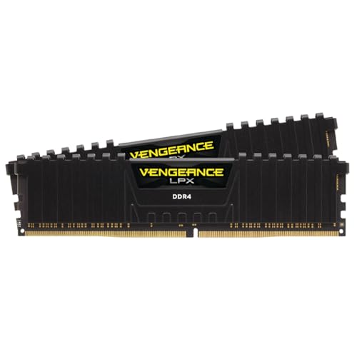 CORSAIR VENGEANCE LPX DDR4 RAM 32GB (2x16GB) 3200MHz CL16-20-20-38 1.35V Intel AMD Desktop Computer Memory - Black (CMK32GX4M2E3200C16)