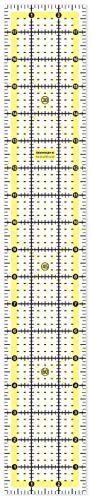 Isomars Garment Patchwork Quilting Ruler - 3" x 18"