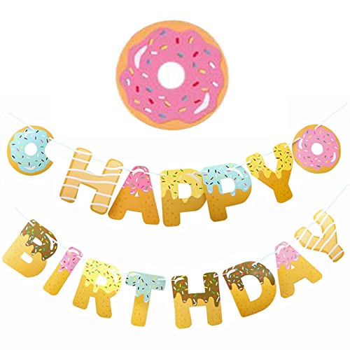 Donut Party Supplies Happy Birthday