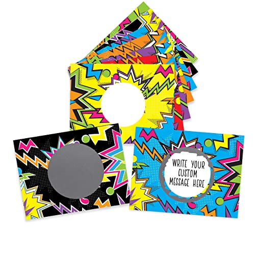 My Scratch Offs 50 Pack Zig Zag Variety DIY Scratch Off Cards Tickets for Teacher Supplies, Classroom Must Haves, Motivational Cards for Students & for Small Business