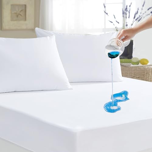 Ruili 2 Pack Waterproof Mattress Protector, Breathable Twin Size Noiseless Premium Mattress Protector, Deep Pocket Fit Up to 18 Inches, Soft Machine Washable Mattress Cover