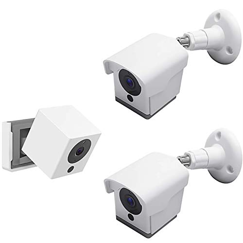 Wyze Cam Outdoor Mount, Weatherproof Wall Mount for Wyze Cam 1080p HD Camera, 360 Degree Protective Adjustable Housing & Mounting Bracket(White 2 Pack)