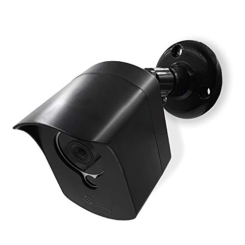 Mounting Kit for Wyze Cam (1 pcs Black) - Outdoor Case for Wyze Camera & v2 1080p Full HD w/Screw Mounts - Wyze Waterproof Cover with Wall Mount Bracket - Solid Housing for Wyze Cams by SULLY