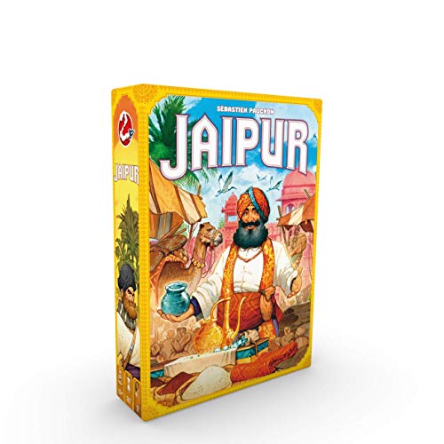 Jaipur Board Game - 2 Players - Strategy Board Game - 30 Minutes of Gameplay - Games for Family Game Night - For Kids and Adults Ages 10+ - Bilingual - Made By Space Cowboys