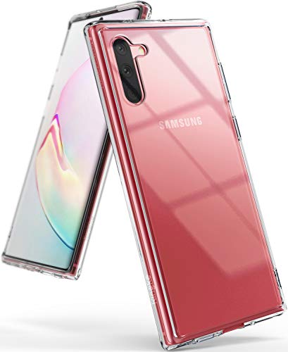 Ringke Fusion Compatible with Samsung Galaxy Note 10 Case, Transparent Shockproof TPU Bumper Cover - Clear