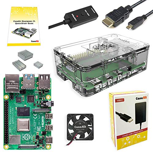 CanaKit Raspberry Pi 4 4GB Basic Starter Kit with Fan (4GB RAM)
