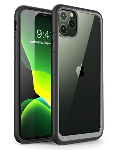 SUPCASE iPhone 11 Pro Max Hülle Slim Case Premium Handyhülle Transparent Schutzhülle Dünn Backcover [Unicorn Beetle Style] 6.5 Zoll 2019 Ausgabe (Schwarz)