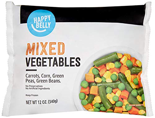 Amazon Brand - Happy Belly Mixed Vegetables, Frozen, 12 ounce (Pack of 1)