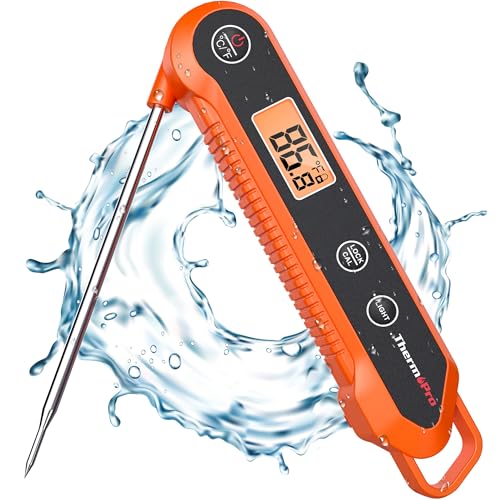 ThermoPro Waterproof Digital Instant Read Meat Thermometer Kitchen Cooking Food Thermometer with Backlight Steak Oil Fry Candy Thermometer