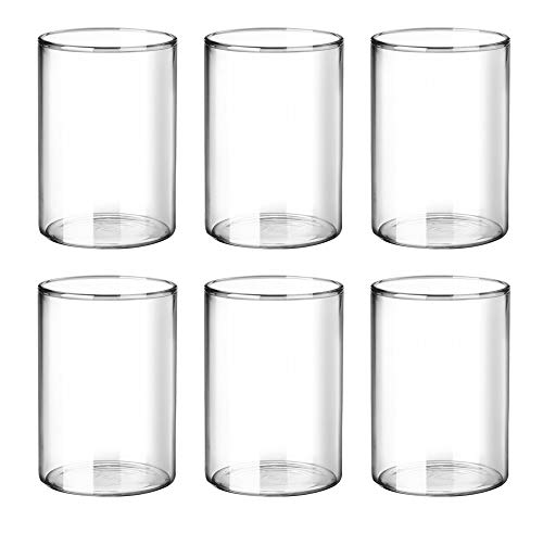 Treo by Milton Vector Borosilicate Glass Tumbler, Set of 6, 300 ml Each, Transparent, Ideal for Water, Juice, Cocktails, Mocktails
