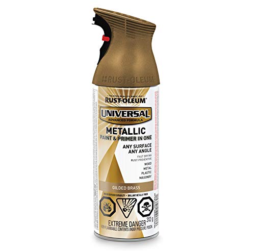 Rust-Oleum Universal Enamel Metallic Finish in Gilded Brass, 340g