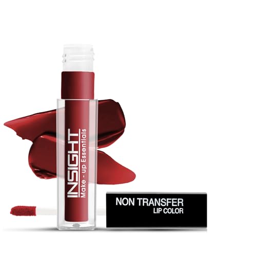 Insight Cosmetics Non Transfer Liquid Lipstick |Matte Texture|12Hrs Waterproof|Smudge Proof |Toxic Free |Vegan|Longwear, 4ml (03 Divine Wine, 4 ml)