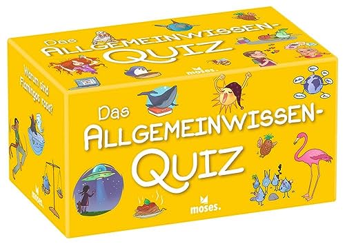 Das Allgemeinwissen Quiz | Kinderquiz mit 100 Fragen | Kinderspiel für Kinder ab 8 Jahren, Yellow
