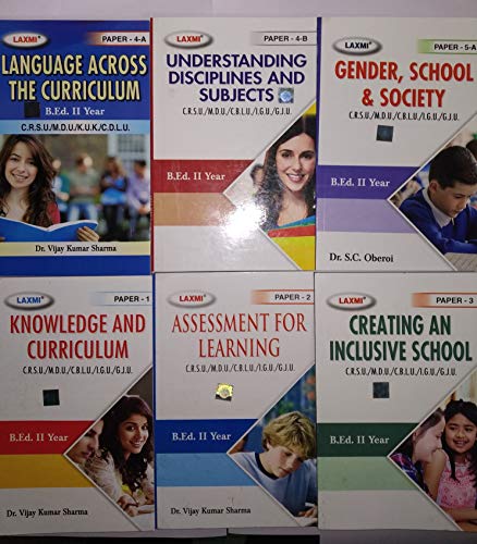 Knowledge And Curriculum, Gender School & Society, Assessment For Knowledge, Understanding Disciplines And Subjects, Language Across The Curriculum, Creating an Inclusive School in English Language