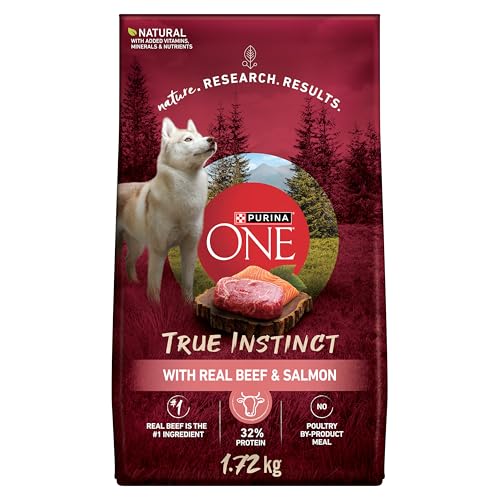 Purina ONE True Instinct High Protein Dry Dog Food, Beef & Salmon - 1.72 kg Bag