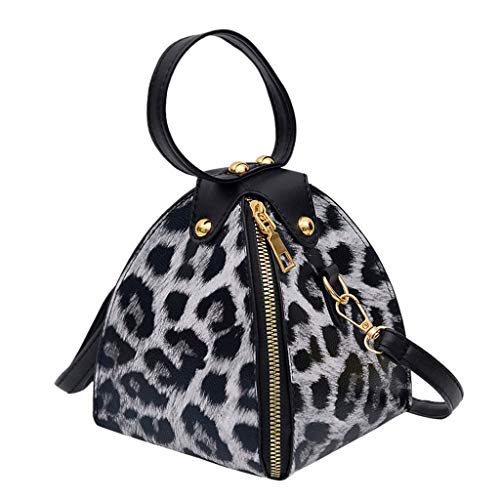 Yoyorule Fashion Women’ s Leopard Print Large Capacity PU Leather Shoulder Bag Messenger Bag Crossbody Phone Bag Handbag (One Size, C), C, One Size