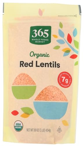 365 by Whole Foods Market, Organic Red Lentils, 16 OZ