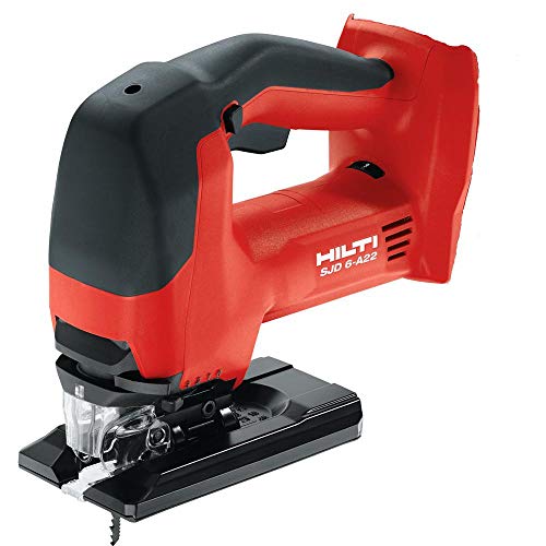 Hilti SJD 6-A22 Cordless Jigsaw, 22V Jigsaw for Wood and Composites up to 5.9" Thick, Includes 100x Blades (Bare Tool, Batteries Sold Separately, 2133672)