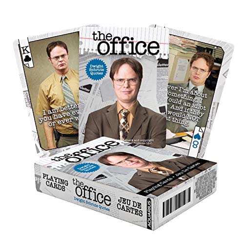NMR Distribution The Office Dwight Quotes Spielkarten | 52 Karten Deck + 2 Joker