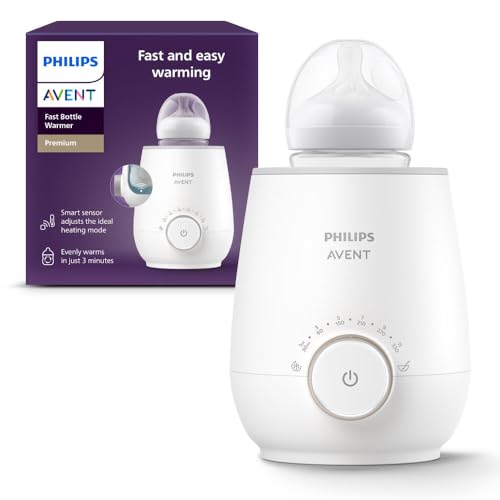 Philips AVENT Fast Baby Bottle Warmer with Smart Temperature Control and Automatic Shut-Off, SCF358/00