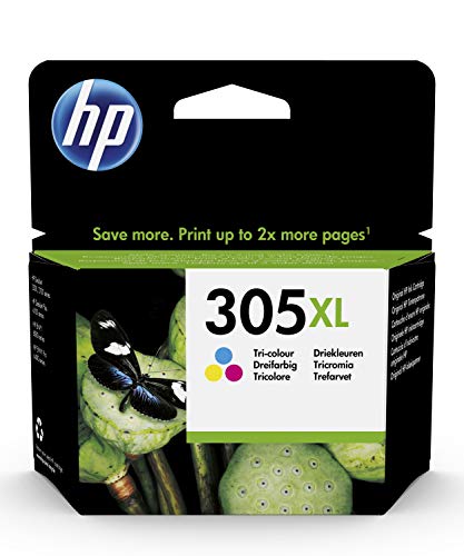 HP 305XL (3YM63AE) Original Druckerpatrone Farbe mit hoher Reichweite für HP DeskJet 27xx, 41xx, HP ENVY 60xx, 64xx , (1er Pack), Tricolor