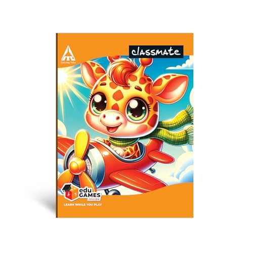 Classmate Notebook | 172 Pages | Single Line | 19.0cm x 15.5cm | Pack of 5 | Short Size Ruled Notebook for School Students