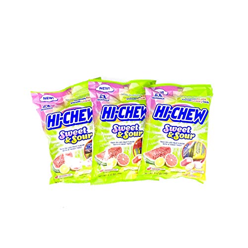 Morinaga Hi Chew Peg Bag Sweet & Sour Mix 90g (Pack of 3)
