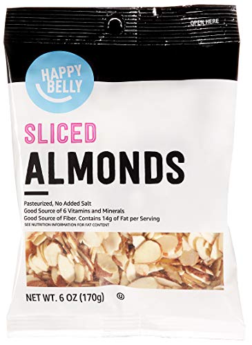 Amazon Brand - Happy Belly Sliced Almond, 6 ounce (Pack of 1)