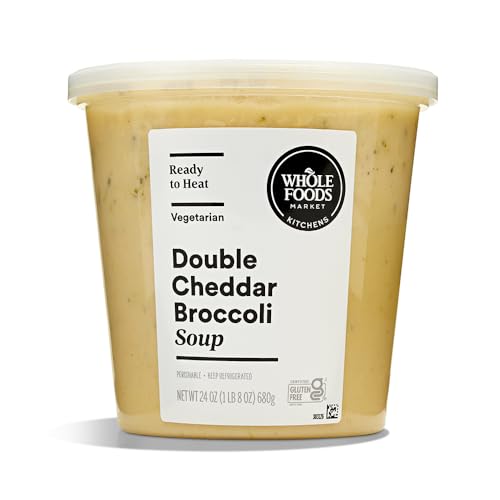 Whole Foods Market, Double Cheddar Broccoli Soup, 24 Ounce