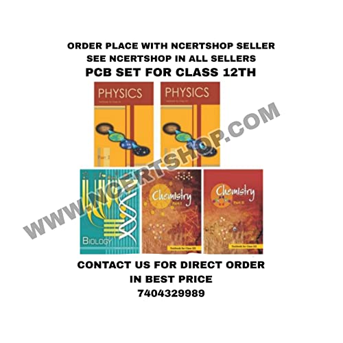 NCERT Combo textbooks class 12th physics part 1&2 chemistry part 1&2 & biology (pack of 5 books) present by NCERT MART