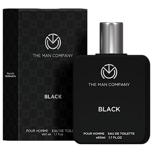 The Man Company Black Edt Perfume For Men - 50Ml, Premium Long Lasting Fragrance Spray, Gift For Him - Fresh