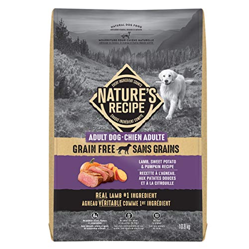 Nature’s Recipe Adult Grain Free Lamb, Sweet Potato & Pumpkin Recipe Dog Food 10.8 kg