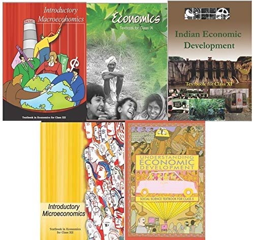 NCERT Economics Class 9 to 12 (Set of 5 Books)