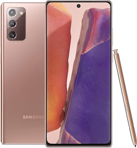 Samsung Galaxy Note 20 5G (128GB, 8GB) 6.7" AMOLED+, Snapdragon 865, Global 5G VoLTE (Fully Unlocked for AT&T, Verizon, Sprint, Metro) N981U (Mystic Bronze) (Renewed)