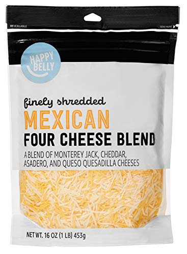 Happy Belly Shredded 4 Cheese Mexican Blend Cheese, 16 Oz